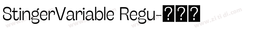 StingerVariable Regu字体转换